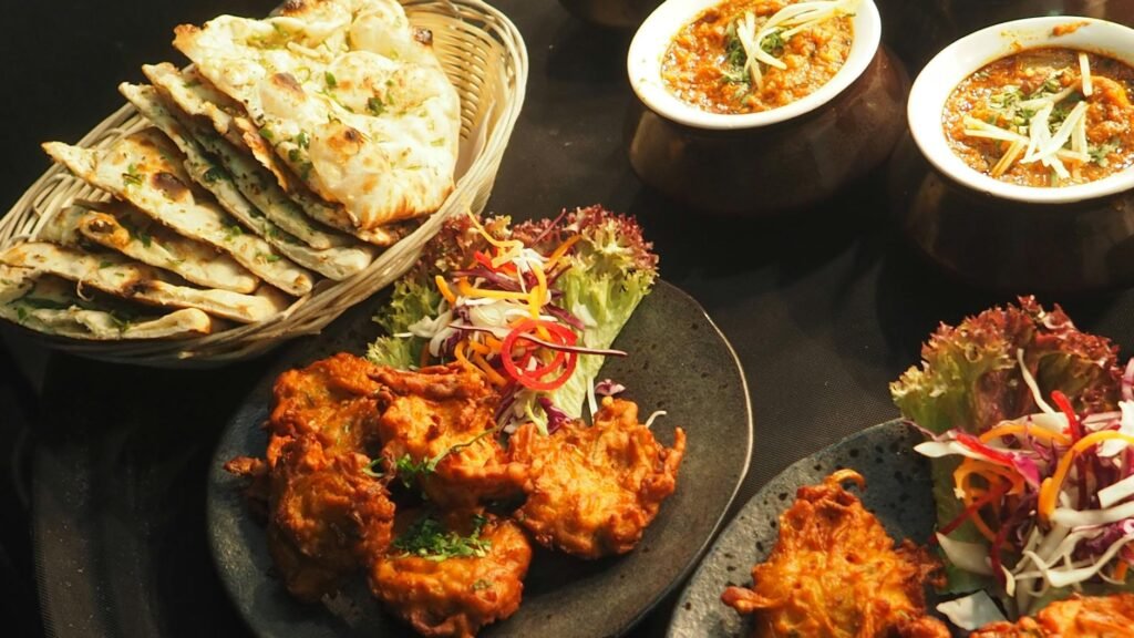 assorted fried dish on ceramic plate